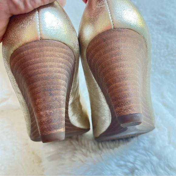 Tory Burch Mini Miller Wedge Gold 7 - Picture 11 of 13